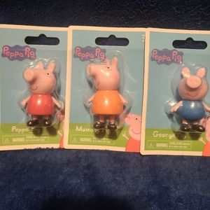 Set of 3 Peppa Pig Figures